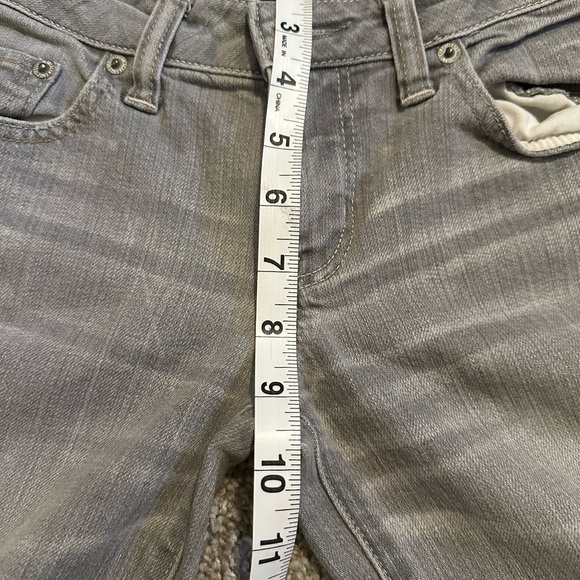 American Eagle Outfitters Women's Light Gray Skinny Jeans - Picture 7 of 9